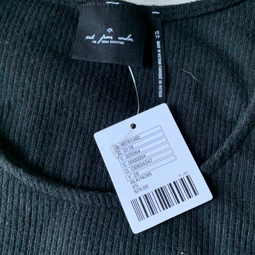 NWT UO Out From Under Rosie Swing Tank - Black - Picture 9 of 11